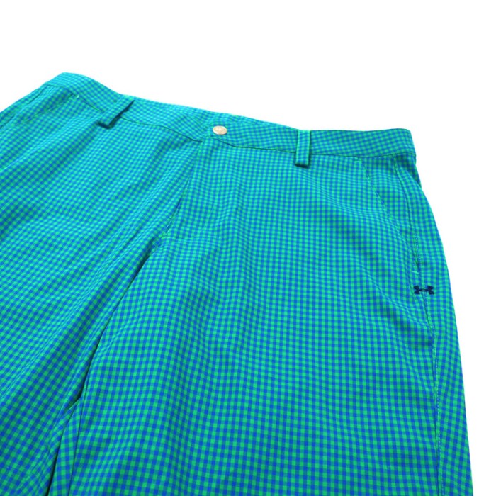 UNDER ARMOUR ゴルフドレスショートパンツ 38 グリーン チェック  Golf Dress Shorts 1242764 | Vintage.City 古着屋、古着コーデ情報を発信