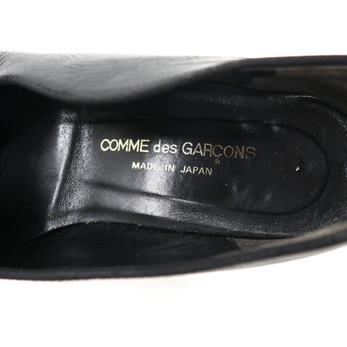 COMME des GARCONS フラットレザーシューズ 22.5cm ブラック 日本製 | Vintage.City 古着屋、古着コーデ情報を発信