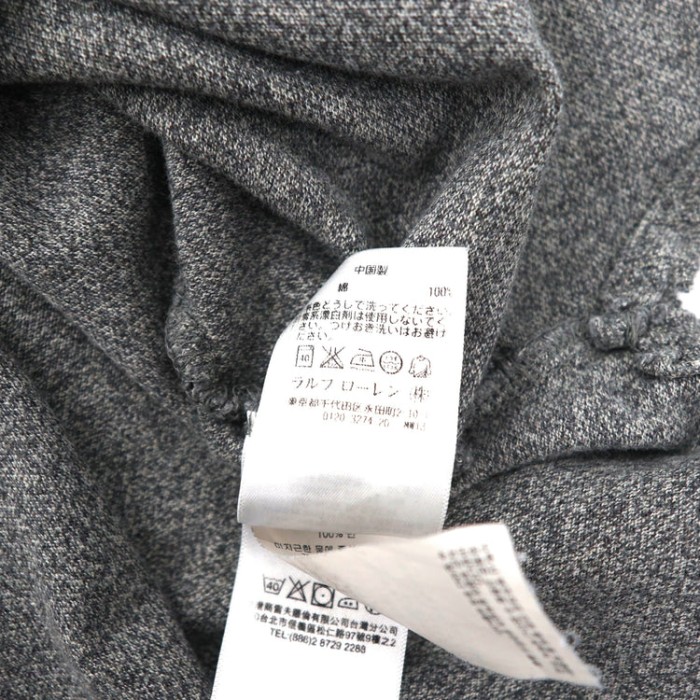 Polo by Ralph Lauren ポロシャツ S グレー コットン スモールポニー刺繍 | Vintage.City 古着屋、古着コーデ情報を発信