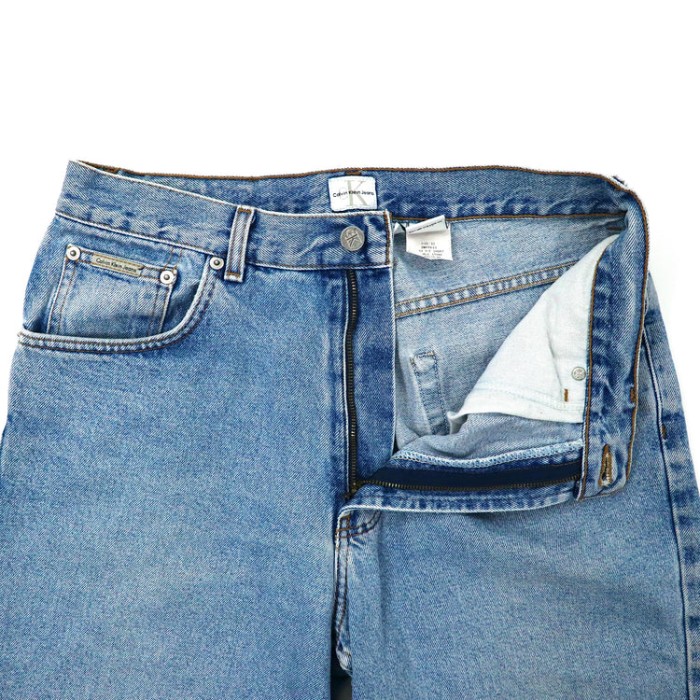 Calvin Klein Jeans デニムショートパンツ ハーフパンツ 32 ブルー 