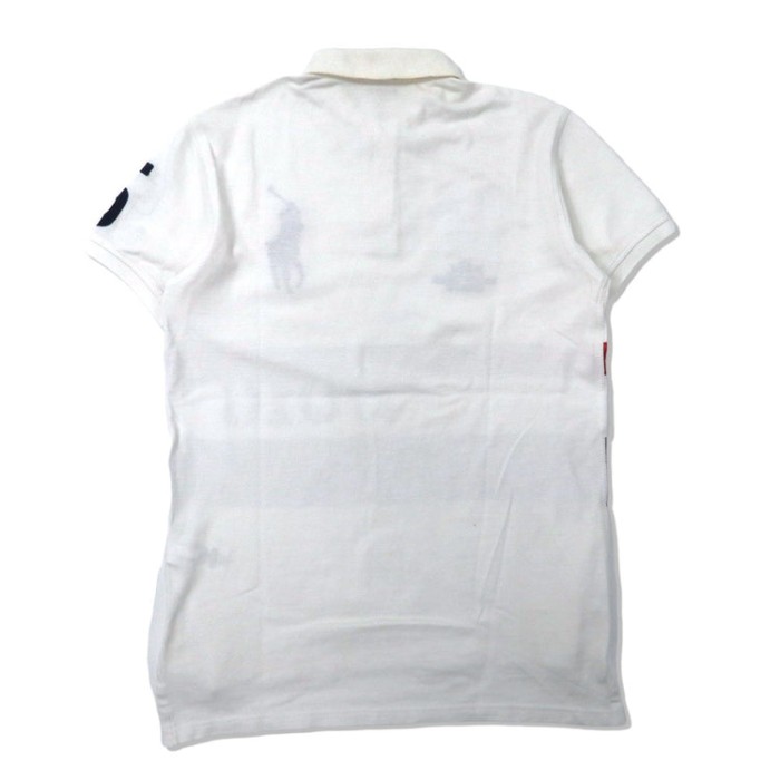 POLO RALPH LAUREN ポロシャツ M ホワイト ボーダー コットン ビッグポニー刺繍 YACHT CLUB | Vintage.City 古着屋、古着コーデ情報を発信