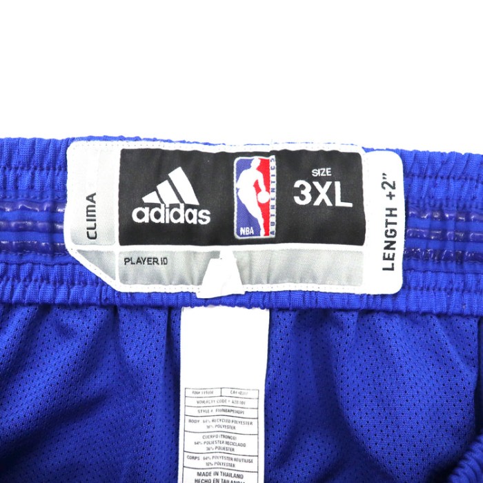 adidas ゲームパンツ バスパン 3XL ブルー NBA Detroit Pistons ポリエステル CLIMA COOL | Vintage.City 빈티지숍, 빈티지 코디 정보
