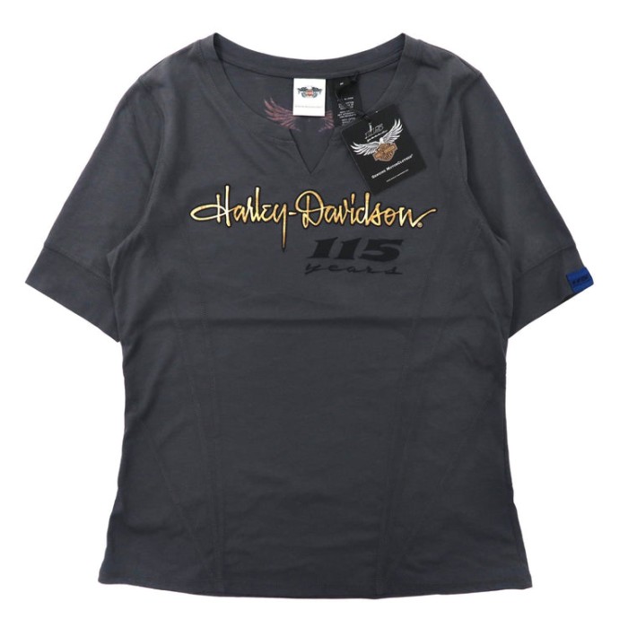 HARLEY DAVIDSON ロゴプリントTシャツ M グレー コットン 115周年記念モデル 未使用品 | Vintage.City 古着屋、古着コーデ情報を発信