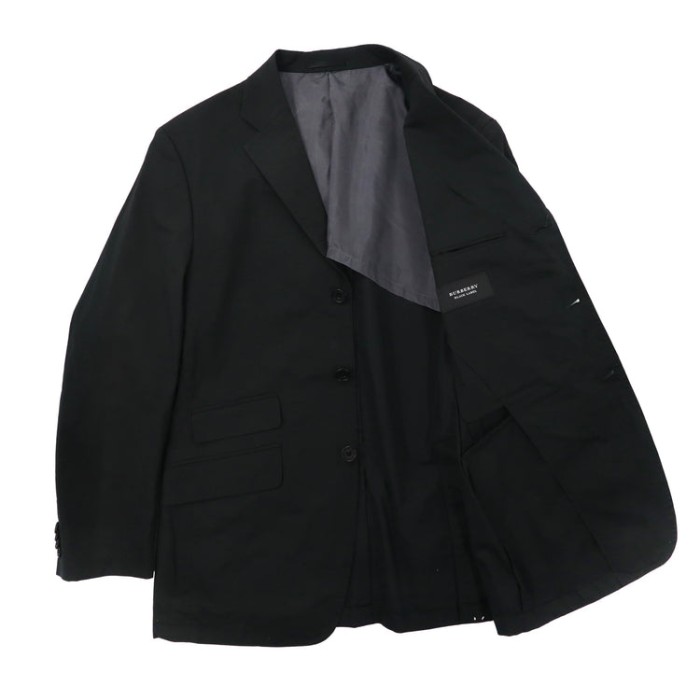 BURBERRY BLACK LABEL 3Bテーラードジャケット M ブラック コットン BME80-200-09 未使用品 | Vintage.City 古着屋、古着コーデ情報を発信