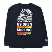 VANS ロングスリーブTシャツ M ネイビー コットン バックプリント US OPEN OF SURFING | Vintage.City 古着屋、古着コーデ情報を発信