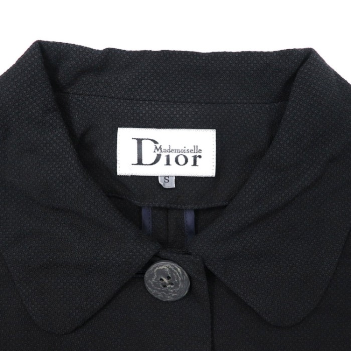 Christian Dior ボックスシルエット デザインジャケット S ブラック レーヨン Mademoiselle 70年代 | Vintage.City 古着屋、古着コーデ情報を発信