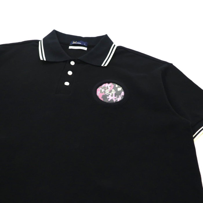 FRED PERRY × AKANE UTSUNOMIYA ビッグサイズ ポロシャツ S ブラック コットン Pique Shirt 2020年モデル 日本製 | Vintage.City 古着屋、古着コーデ情報を発信
