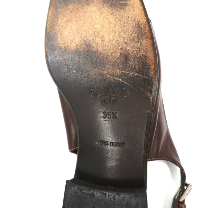PRADA レザーサンダル 23cm ブラウン イタリア製 | Vintage.City 古着屋、古着コーデ情報を発信
