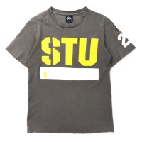USA製 Stussy ロゴプリントTシャツ S グレー コットン 紺タグ 90年代 | Vintage.City 빈티지숍, 빈티지 코디 정보