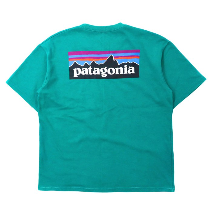 patagonia ロゴプリントTシャツ F グリーン ポリエステル バックプリント Responsibili-Tee | Vintage.City 古着屋、古着コーデ情報を発信