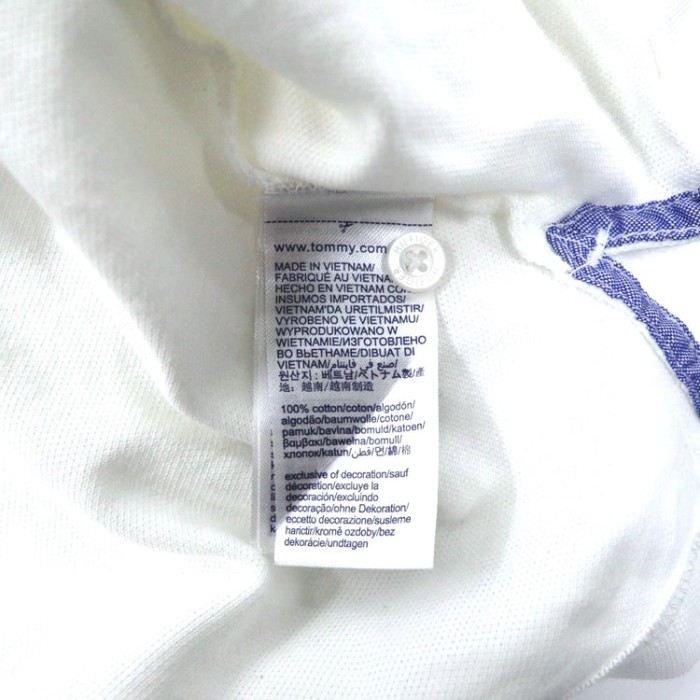 TOMMY HILFIGER ビッグサイズ ポロシャツ XL ホワイト コットン Regular Fit ロゴワッペン | Vintage.City 빈티지숍, 빈티지 코디 정보