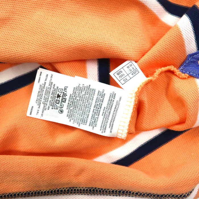 Brooks Brothers ボーダーポロシャツ XS オレンジ コットン SLIM FIT ワンポイントロゴ刺繍 未使用品 | Vintage.City 古着屋、古着コーデ情報を発信