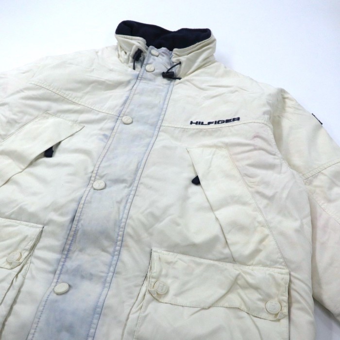 TOMMY HILFIGER ビッグサイズ セーリングダウンジャケット M ホワイト ナイロン 90年代 | Vintage.City 古着屋、古着コーデ情報を発信