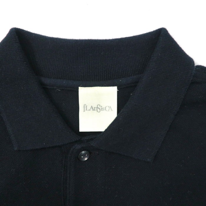 fLAnsisCA ポロシャツ M ブラック コットン ワンポイントロゴ刺繍 BEAMS取り扱い | Vintage.City 古着屋、古着コーデ情報を発信