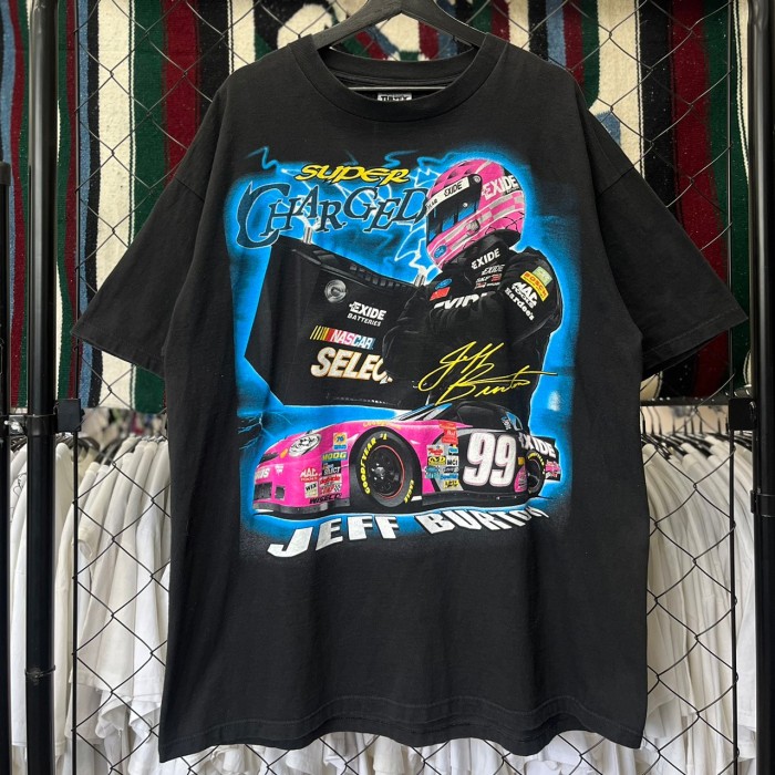 00s レーシング系 ナスカー 半袖Tシャツ デザインプリント 2XL