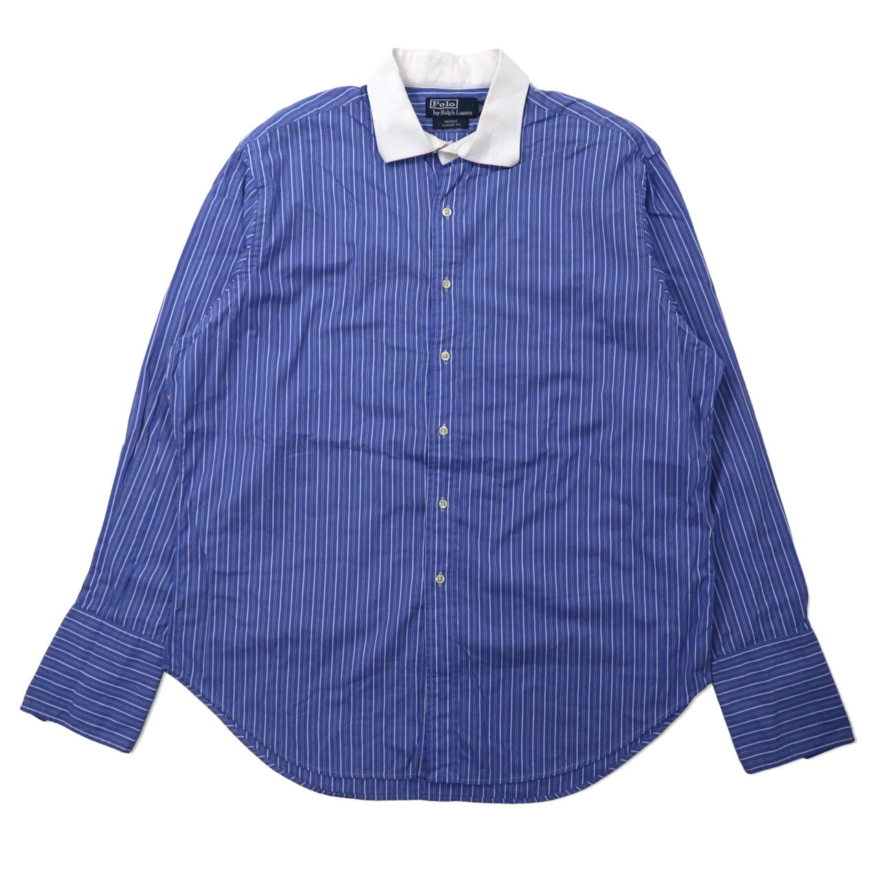 Polo by Ralph Lauren クレリックシャツ 17 ブルー ストライプ