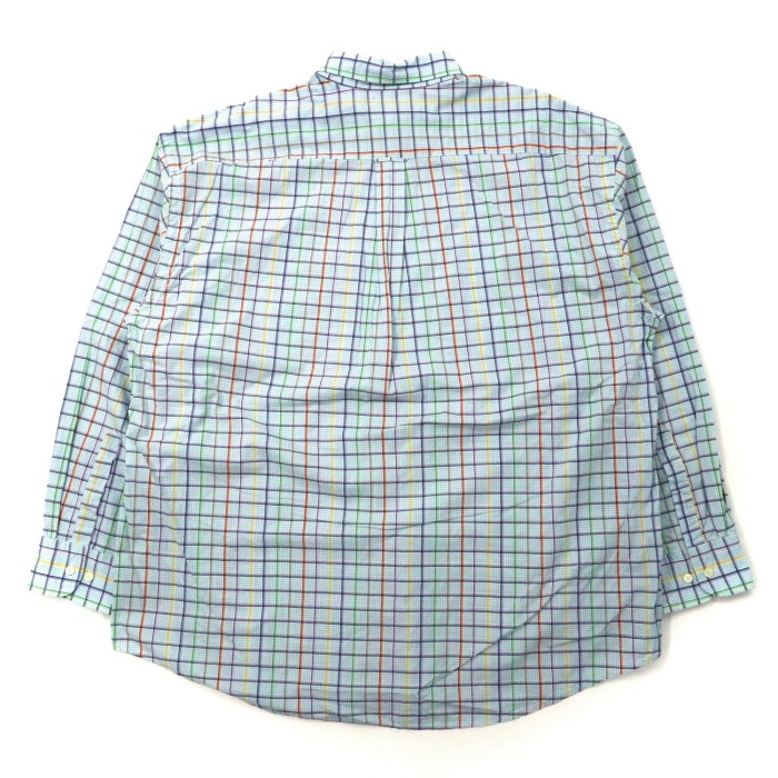 NAUTICA ビッグサイズ ボタンダウンシャツ XXL ブルー チェック コットン ワンポイントロゴ刺繍 | Vintage.City 빈티지숍, 빈티지 코디 정보
