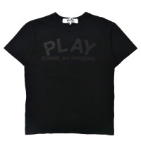 PLAY COMME des  GARCONS ロゴプリントTシャツ L ブラック コットン 両面プリント AZ-T188 日本製 | Vintage.City 빈티지숍, 빈티지 코디 정보