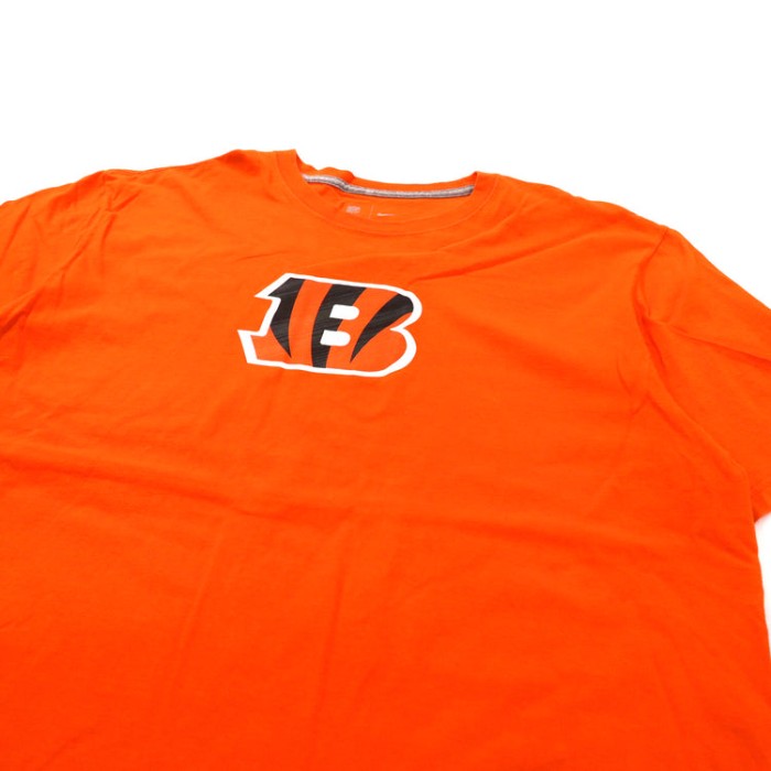 NIKE ビッグサイズ フットボールプリントTシャツ XXL オレンジ コットン NFL Cincinnati Bengals | Vintage.City 빈티지숍, 빈티지 코디 정보