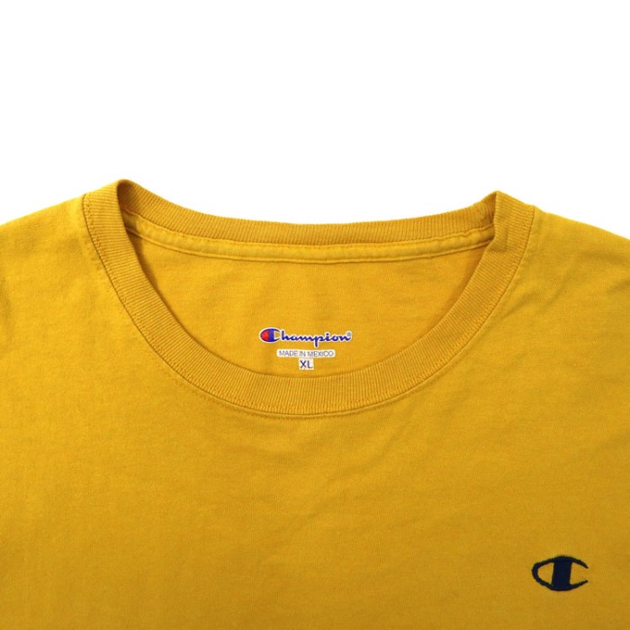 Champion ビッグサイズ ワンポイントロゴTシャツ XL イエロー コットン メキシコ製 | Vintage.City 빈티지숍, 빈티지 코디 정보