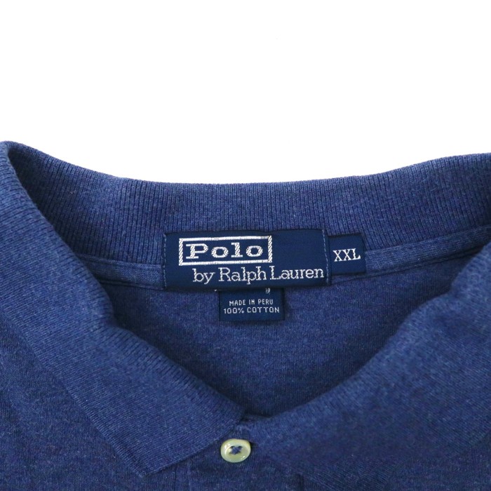 Polo by Ralph Lauren ビッグサイズ 長袖ポロシャツ XXL ネイビー コットン スモールポニー刺繍 ペルー製 | Vintage.City Vintage Shops, Vintage Fashion Trends