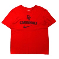 NIKE ビッグサイズ フットボールプリントTシャツ XL レッド コットン NFL Arizona Cardinals ニカラグア製 | Vintage.City 古着屋、古着コーデ情報を発信