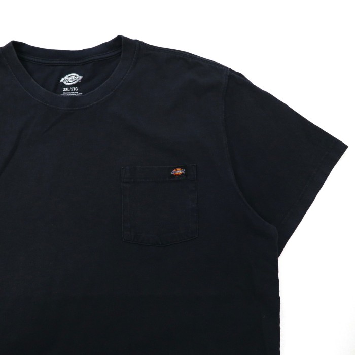 Dickies ビッグサイズ ポケットTシャツ 2XL ブラック コットン ニカラグア製 | Vintage.City 古着屋、古着コーデ情報を発信