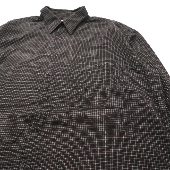 pierre cardin ビッグサイズ チェックシャツ XL グレー コットン 90年代 | Vintage.City 빈티지숍, 빈티지 코디 정보