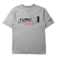 FUBU THE COLLECTION ビッグサイズ ロゴプリントTシャツ L グレー コットン 90年代 | Vintage.City ヴィンテージ 古着