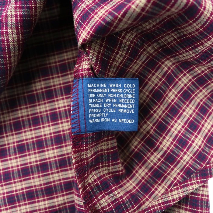 TOWN CRAFT ビッグサイズ ボタンダウンシャツ XL ネイビー チェック コットン WRINKLE FREE | Vintage.City 古着屋、古着コーデ情報を発信