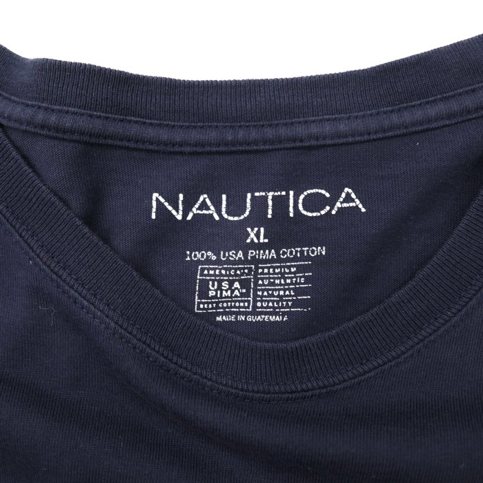 NAUTICA ビッグサイズ ワンポイントロゴTシャツ XL ネイビー USAピマコットン | Vintage.City 古着屋、古着コーデ情報を発信