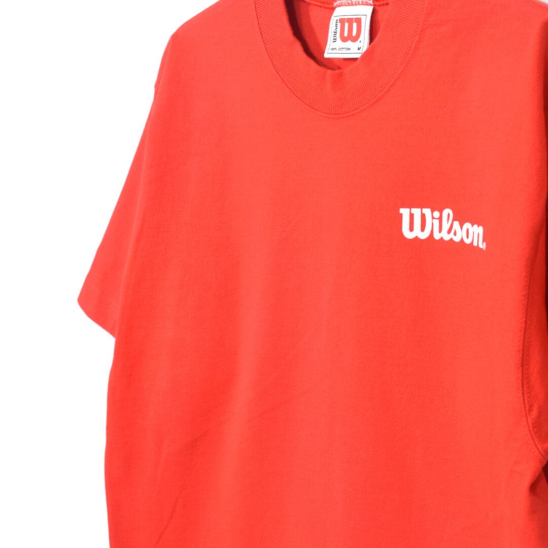 美品 80s ウイルソン USA製 ヴィンテージTシャツ 赤 WILSON メンズM