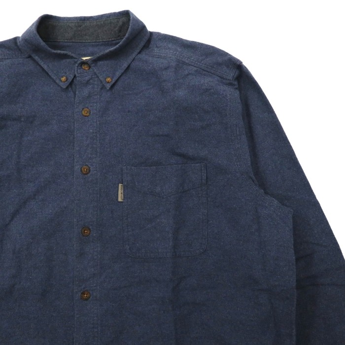 WOOLRICH ビッグサイズ ボタンダウンシャツ XLT ネイビー コットン | Vintage.City 빈티지숍, 빈티지 코디 정보