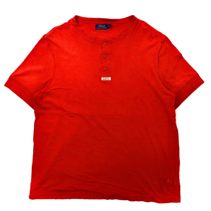 POLO RALPH LAUREN ヘンリーネックTシャツ XL オレンジ コットン ビッグサイズ | Vintage.City 빈티지숍, 빈티지 코디 정보