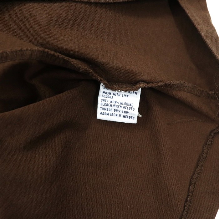 Polo by Ralph Lauren ビッグサイズ VネックTシャツ XL ブラウン コットン スモールポニー刺繍 | Vintage.City 古着屋、古着コーデ情報を発信