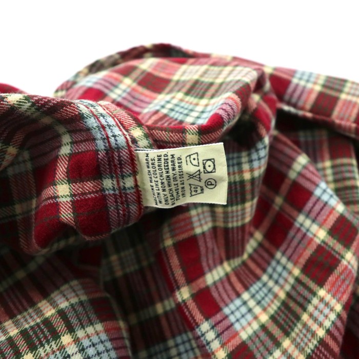 Eddie Bauer ボタンダウンシャツ L レッド チェック コットン 90年代 | Vintage.City 빈티지숍, 빈티지 코디 정보