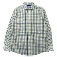 TOMMY HILFIGER ドレスシャツ 16 34-35 ホワイト チェック コットン | Vintage.City 빈티지숍, 빈티지 코디 정보