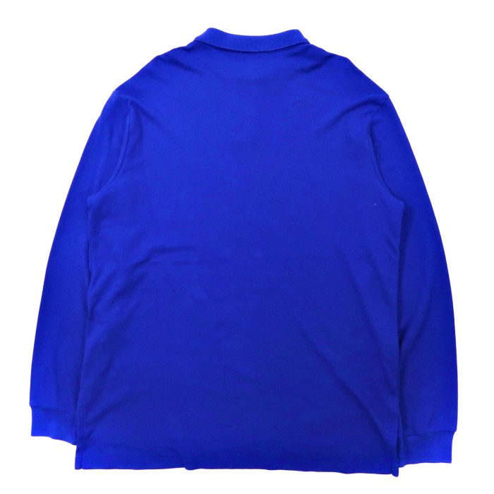 POLO RALPH LAUREN ビッグサイズ 長袖ポロシャツ XL ブルー コットン CUSTOM FIT スモールポニー刺繍 | Vintage.City 빈티지숍, 빈티지 코디 정보