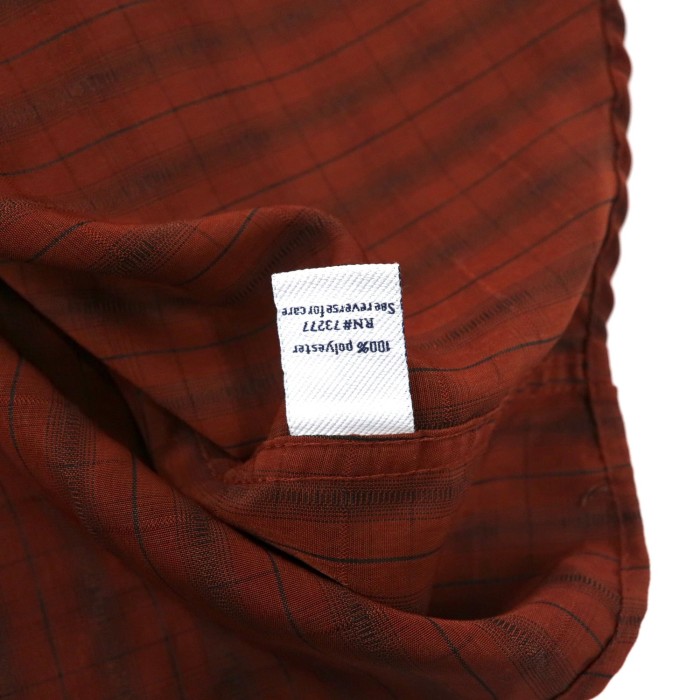 Croft&Barrow ビッグサイズ チェックシャツ ポリシャツ XL ブラウン ポリエステル | Vintage.City 古着屋、古着コーデ情報を発信