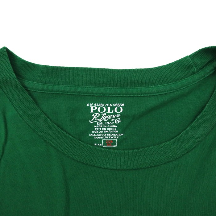 POLO RALPH LAUREN ビッグサイズ ポケットTシャツ 2XL グリーン コットン スモールポニー刺繍 | Vintage.City 古着屋、古着コーデ情報を発信