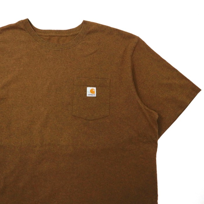 carhartt ビッグサイズ ポケットTシャツ 2XL ブラウン コットン ORIGINAL FIT | Vintage.City 古着屋、古着コーデ情報を発信