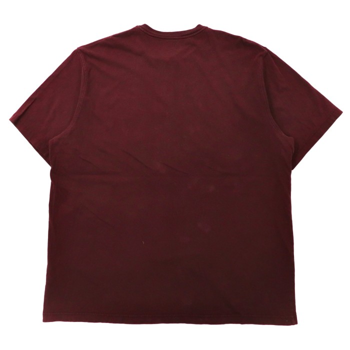 carhartt ビッグサイズ ヘンリーネックTシャツ 2XL ボルドー コットン ポケット付き ORIGINAL FIT | Vintage.City 古着屋、古着コーデ情報を発信