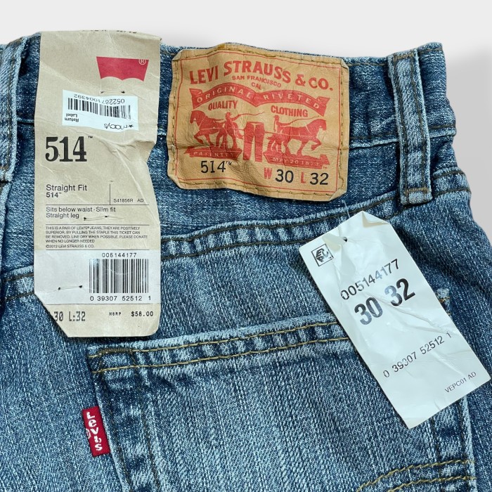 LEVI'S】 514 タグ付き 未使用品 デニム ジーンズ ジーパン Straight