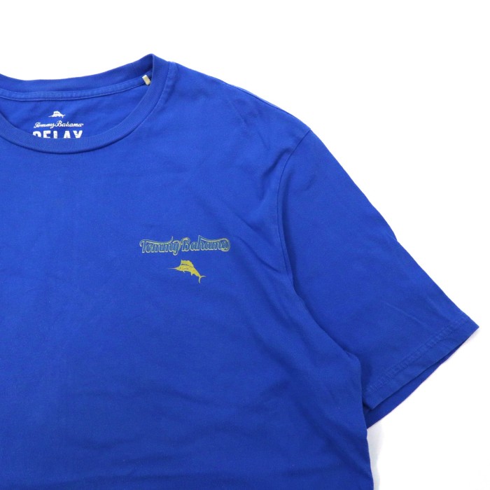 Tommy Bahama ビッグサイズ プリントTシャツ XL ブルー コットン MOTORCYCLEプリント | Vintage.City 빈티지숍, 빈티지 코디 정보