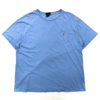 Polo by Ralph Lauren ビッグサイズ ポケットTシャツ XL ブルー コットン スモールポニー刺繍 | Vintage.City 古着屋、古着コーデ情報を発信