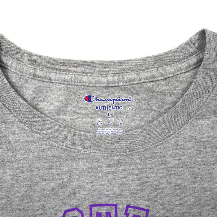 Champion カレッジプリントTシャツ XL グレー コットン NORTHWESTERN STATE UNIVERSITY ニカラグア製 | Vintage.City 빈티지숍, 빈티지 코디 정보