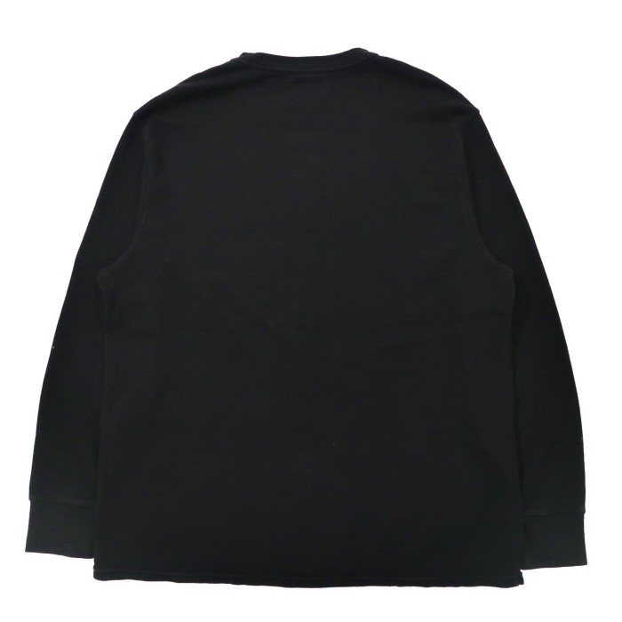 POLO RALPH LAUREN サーマル ロングスリーブTシャツ 2XL ブラック コットン スモールポニー刺繍 ビッグサイズ | Vintage.City 빈티지숍, 빈티지 코디 정보