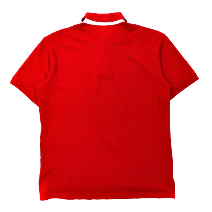 TOMMY HILFIGER ビッグサイズ ポロシャツ M レッド コットン ワンポイントロゴ刺繍 | Vintage.City 古着屋、古着コーデ情報を発信