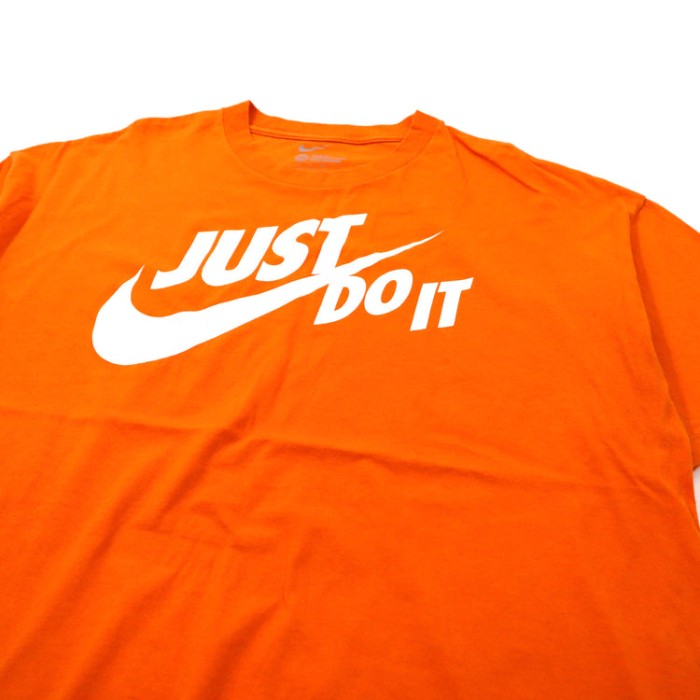 NIKE ビッグサイズ ルーズフィットTシャツ 2XL オレンジ コットン JUST DO IT. スウォッシュロゴ メキシコ製 | Vintage.City 빈티지숍, 빈티지 코디 정보