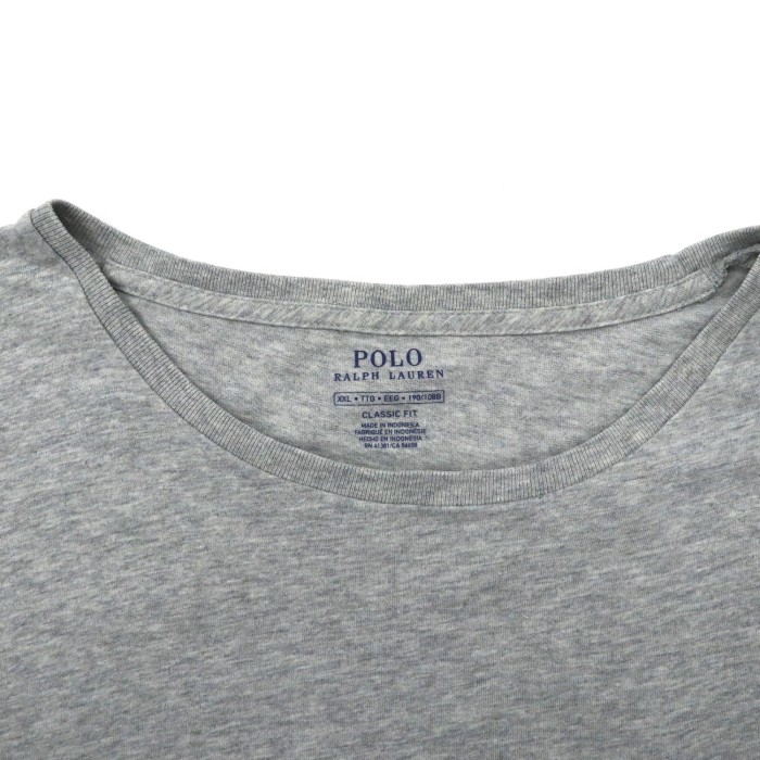 POLO RALPH LAUREN ビッグサイズ ポケットTシャツ XXL グレー コットン CLASSIC FIT スモールポニー刺繍 | Vintage.City 古着屋、古着コーデ情報を発信
